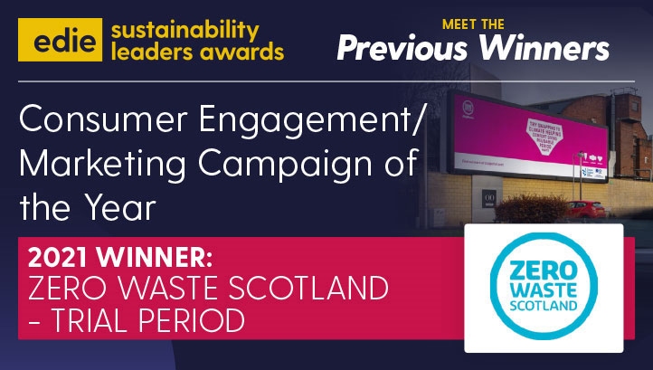 Ready to follow in Zero Waste Scotland's footsteps? Entries for the 2022 Awards close on 1 October 2021